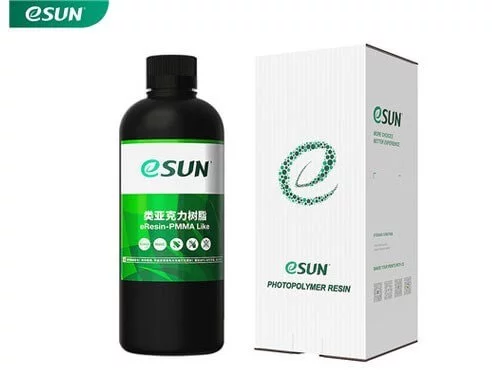 שרף נוזלי למדפסת תלת מימד eSUN Transparent PMMA Like 1KG